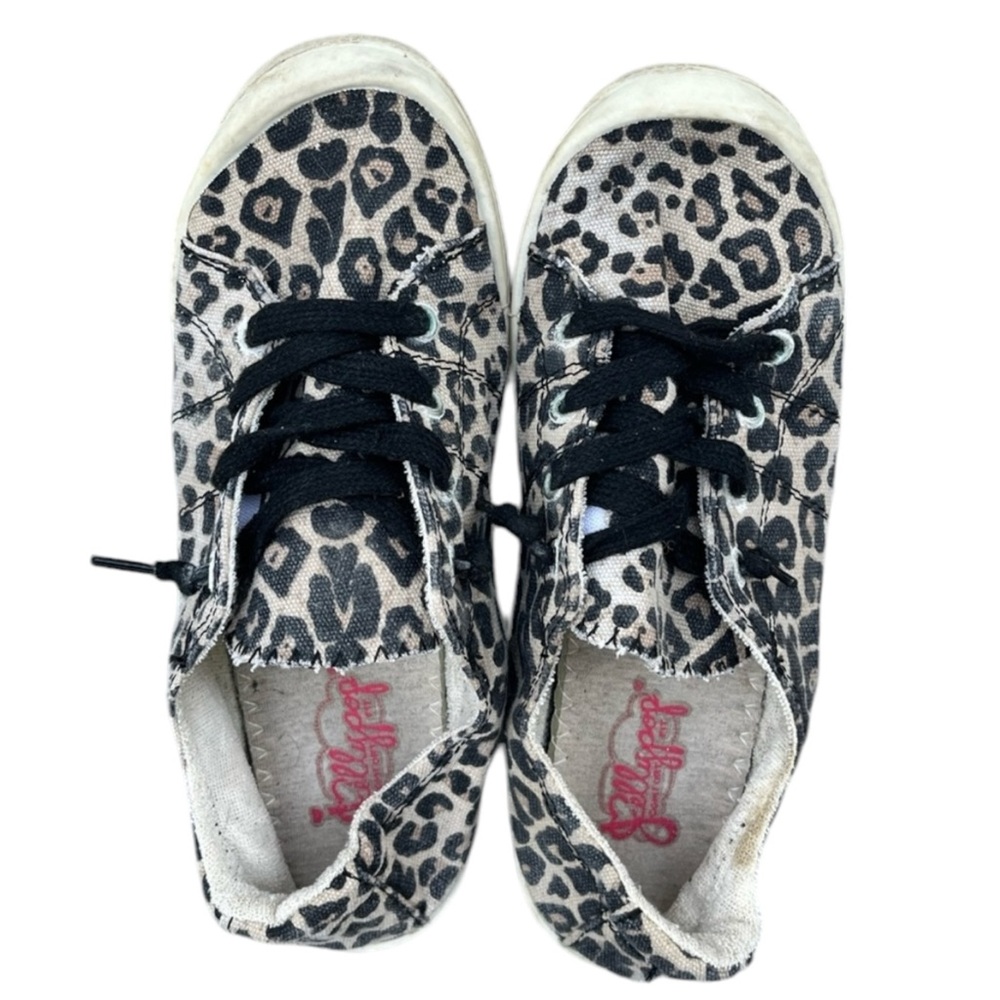 Jellypop Cheetah Print Slip-on Canvas Tennis Shoes